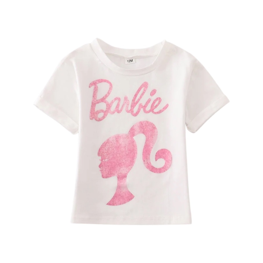 Barbie Silhouette White Top